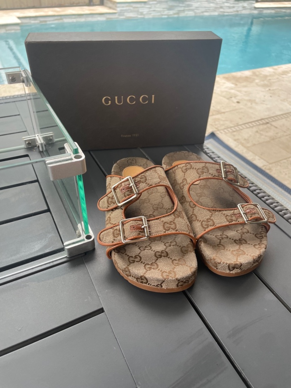 Gucci Monogram Slides